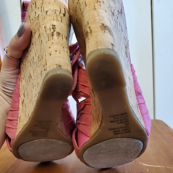 Bakers pink cork wedges - Picture 3 of 3